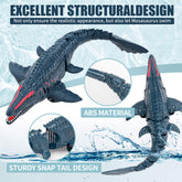 Haijon RC Boat Dinosaur,Remote Control Mosasaurus , 2Batteries Fast Radio Remote Control Boats 2.4GHz with LED Lights for Adult Kids Toys Gift